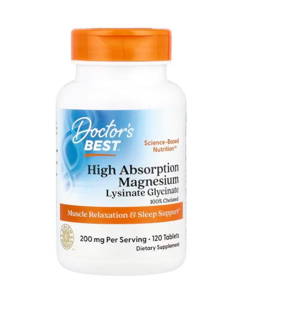 DOCTOR'S BEST High Absorption Magnesium - Magnez (120 tabl.)