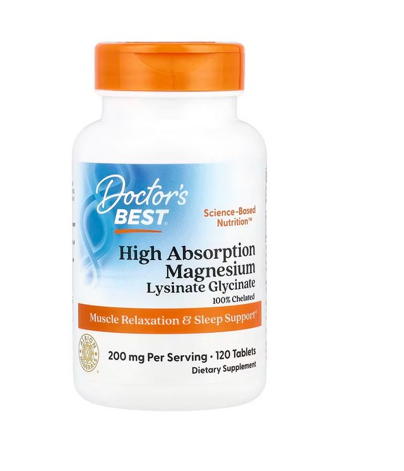 DOCTOR'S BEST High Absorption Magnesium - Magnez (120 tabl.)