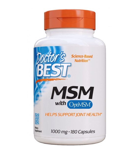 DOCTOR'S BEST MSM with OptiMSM, 1000 mg (180 caps)