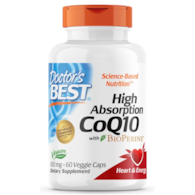 DOCTOR'S BEST Koenzym Q10 100 mg i Piperyna BioPerine - Vegan (60 kaps.)