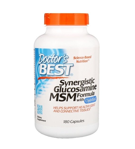DOCTOR'S BEST Synergistic Glucosamine MSM Formula with OptiMSM (180 caps)