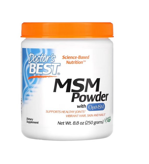 DOCTOR'S BEST MSM with OptiMSM Vegan, Powder (250 g / 8,818 oz.)