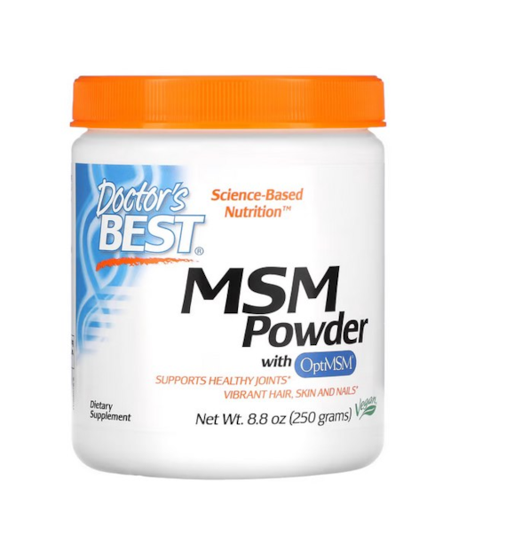 DOCTOR'S BEST Siarka MSM - OptiMSM Metylosulfonylometan (250 g)