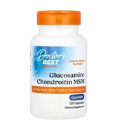 DOCTOR'S BEST Glukozamina + Chondroityna + MSM (120 kaps.)