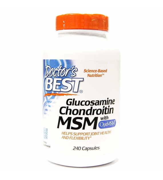 DOCTOR'S BEST Glucosamine Chondroitin MSM with OptiMSM (240 caps)