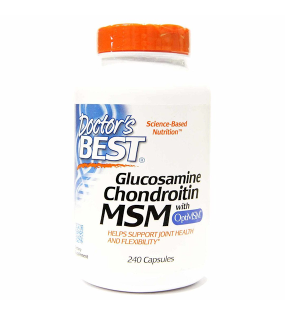 DOCTOR'S BEST Glucosamine Chondroitin MSM with OptiMSM (240 caps)