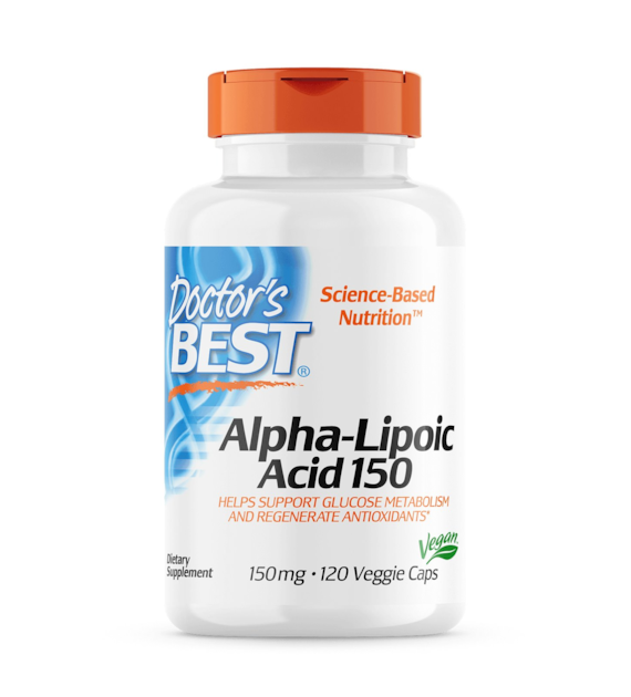 DOCTOR'S BEST ALA - kwas alfa liponowy 150 mg (120 kaps.)