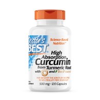 DOCTOR'S BEST Curcumin From Turmeric Root with C3 Complex & BioPerine (120 kaps.)