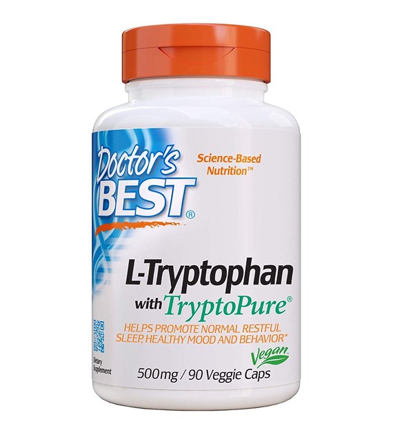 DOCTOR'S BEST L-Tryptophan with Tryptopure, 500 mg (90 vcaps)