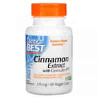 DOCTOR'S BEST Cinnamon Extract with Cinnulinpf, 125 mg (60 vcaps)