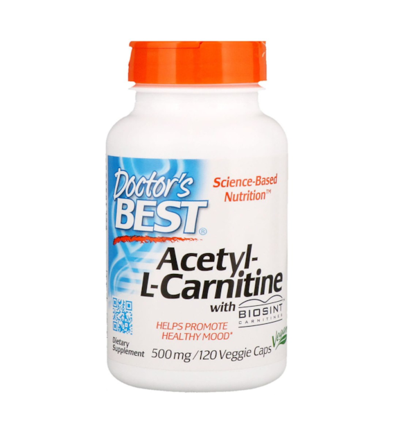 DOCTOR'S BEST Acetyl L-Carnitine with Biosint Carnitines, 500 mg (120 vcaps)