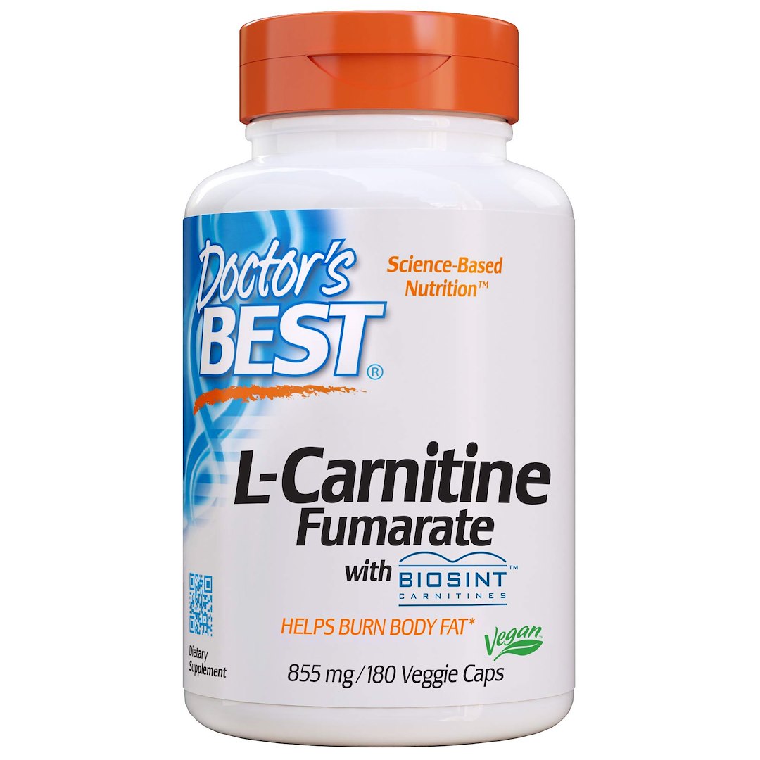 DOCTOR'S BEST L-Carnitine Fumarate - Fumaran L-Karnityny 855 mg (180 kaps.)