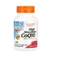 DOCTOR'S BEST Koenzym Q10 400 mg i Piperyna BioPerine - Vegan (60 kaps.)