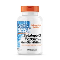 DOCTOR'S BEST Betaina HCL + Pepsyny + Korzeń Goryczki (120 kaps.)