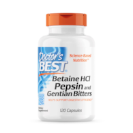 DOCTOR'S BEST Betaine Hcl Pepsin & Gentian Bitters (120 caps)