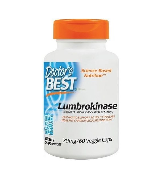 DOCTOR'S BEST Lumbrokinase, 20 mg (60 vcaps)
