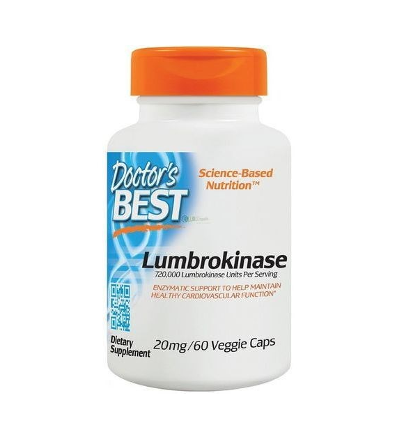 DOCTOR'S BEST Lumbrokinase, 20 mg (60 vcaps)