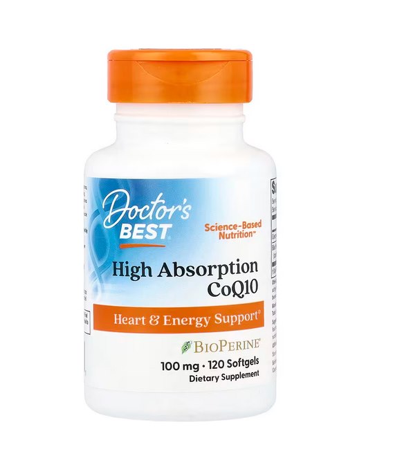 DOCTOR'S BEST Koenzym Q10 100 mg i Piperyna BioPerine (120 kaps.)