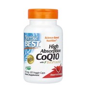 DOCTOR'S BEST Koenzym Q10 100 mg i Piperyna BioPerine - Vegan (120 kaps.)
