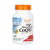 DOCTOR'S BEST Koenzym Q10 100 mg i Piperyna BioPerine - Vegan (120 kaps.)