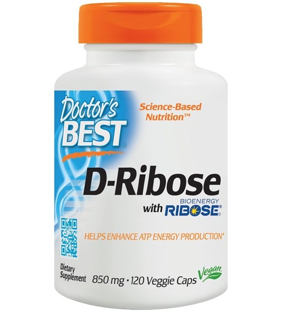 DOCTOR'S BEST D-Ribose, 850 mg (120 vcaps)