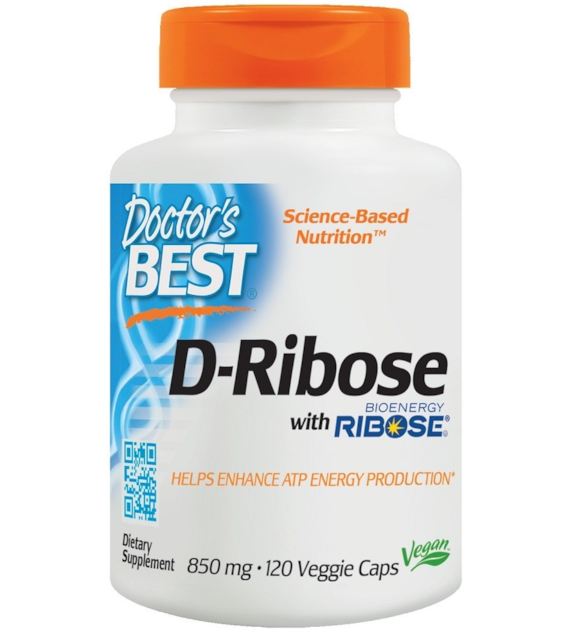 DOCTOR'S BEST D-Ribose - D-Ryboza 850 mg (120 kaps.)
