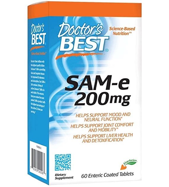 DOCTOR'S BEST Sam-E, 200 mg (60 tabs)