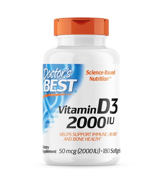 DOCTOR'S BEST Vitamin D3 2000 IU 50 mcg (180 caps)