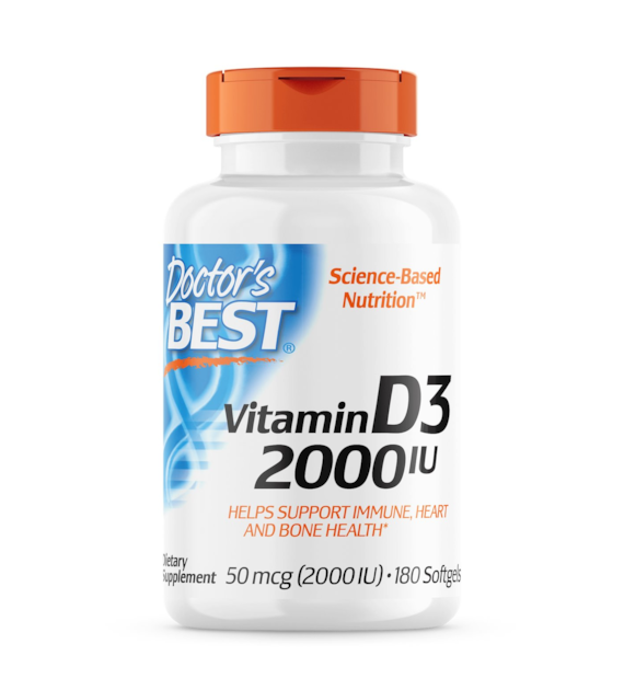 DOCTOR'S BEST Witamina D3 2000 IU 50 mcg (180 kaps.)