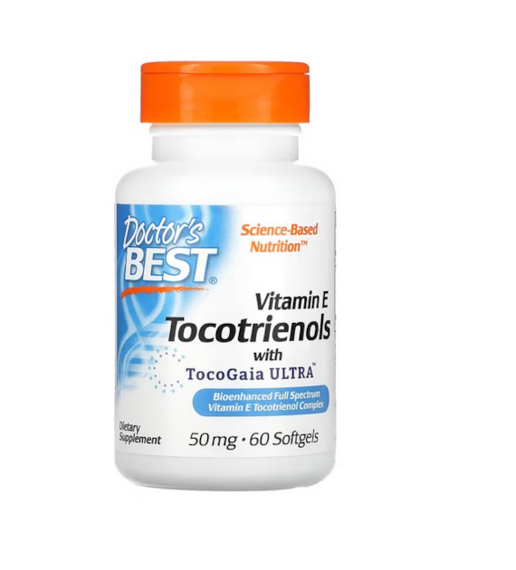 DOCTOR'S BEST Tokotrienole EVNol SupraBio - Witamina E (60 kaps.)