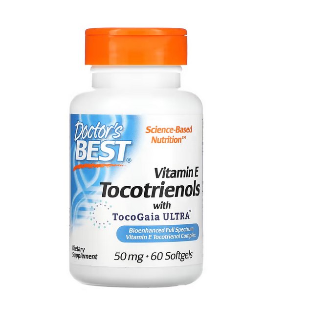 DOCTOR'S BEST Tokotrienole EVNol SupraBio - Witamina E (60 kaps.)