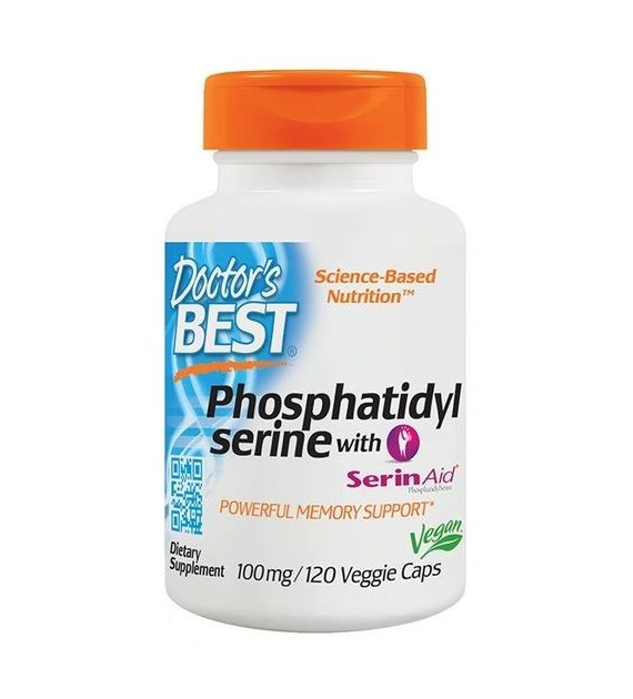 DOCTOR'S BEST Phosphatidylserine Serine with Serinaid, 100 mg (120 vcaps)