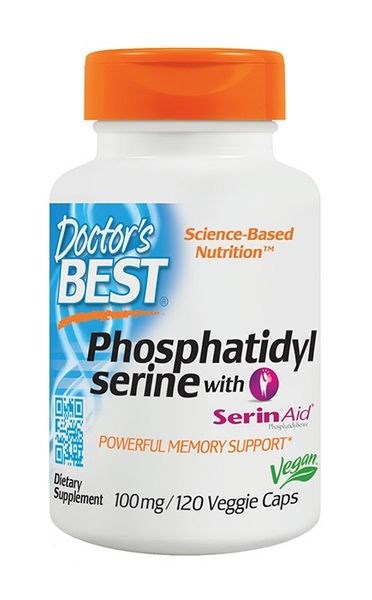 DOCTOR'S BEST Phosphatidyl Serine - Fosfatydyloseryna 100 mg (120 kaps.)