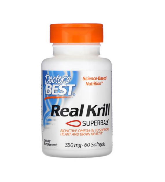 DOCTOR'S BEST Olej z Kryla - Real Krill (60 kaps.)