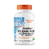 DOCTOR'S BEST R-Lipoic Acid 100 mcg with BioEnhanced Na-RALA (180 kaps.)