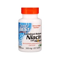 DOCTOR'S BEST Time-Release Niacin with Niaxtend, 500 mg (120 tabs)
