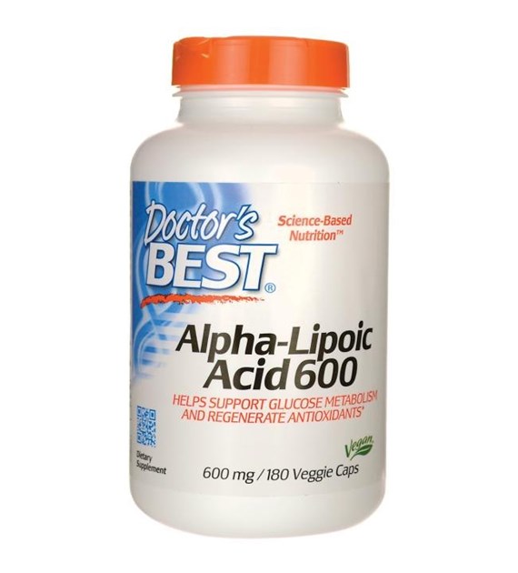 DOCTOR'S BEST Alpha Lipoic Acid, 600 mg (180 vcaps)