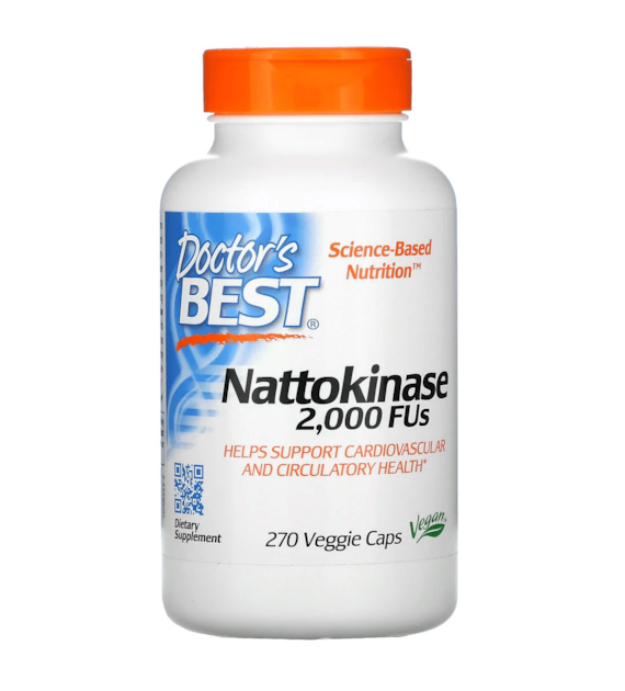 DOCTOR'S BEST Nattokinase 2000 FUs (270 kaps.)