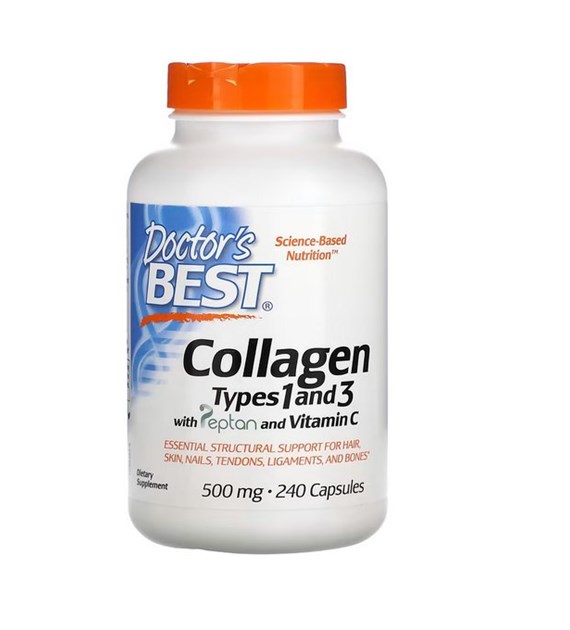 DOCTOR'S BEST Collagen Types 1 and 3 with Vitamin C, 500 mg (240 caps)