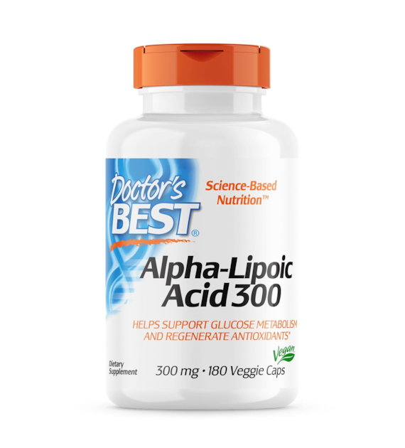 DOCTOR'S BEST ALA - kwas alfa liponowy 300 mg (180 kaps.)