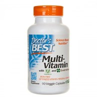 DOCTOR'S BEST Multi-Vitamin - Zestaw Witamin i Minerałów bez Żelaza (90 kaps.)