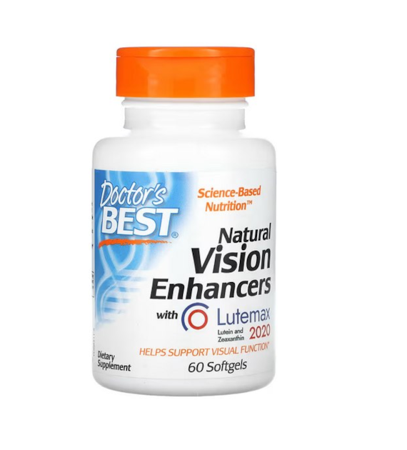 DOCTOR'S BEST Natural Vision Enhancers (60 Softgels)