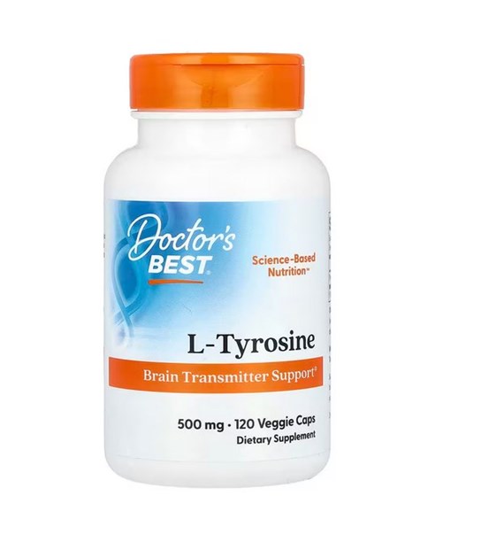 DOCTOR'S BEST Best L-Tyrosine, 500 mg (120 vcaps)