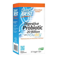 DOCTOR'S BEST Digestive Probiotic, 20 Billion CFU (30 vcaps)