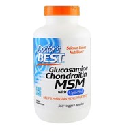 DOCTOR'S BEST Glukozamina + Chondroityna + MSM (360 kaps.)