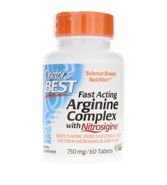 DOCTOR'S BEST Fast Acting Arginine Complex with Nitrosigine (60 tabl.)
