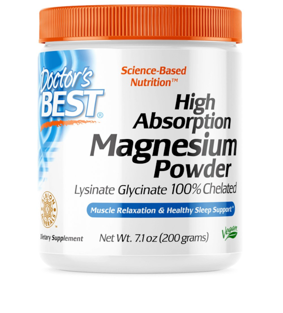 DOCTOR'S BEST High Absorption Magnesium Powder - Magnez (200 g)