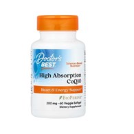 DOCTOR'S BEST Koenzym Q10 200 mg i Piperyna BioPerine - Vegetarian (60 kaps.)