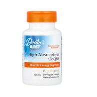 DOCTOR'S BEST Koenzym Q10 200 mg i Piperyna BioPerine - Vegetarian (60 kaps.)