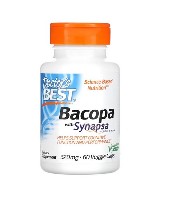 DOCTOR'S BEST Bacopa with Synapsa, 320 mg (60 vcaps)